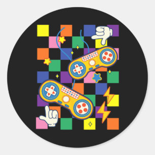 Sticker Rond Tissu esthétique Jeux Vidéo Patches Alt Vêtements