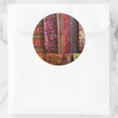 Sticker Rond Tissus du Bhoutan à vendre (Sac)