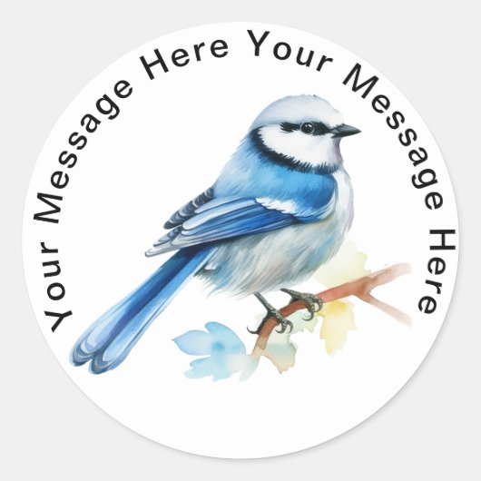 Sticker Rond Tit Azure (Devant)