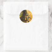 STICKER ROND TITAN DANS LE DÉSERT D'HYPERION (Sac)