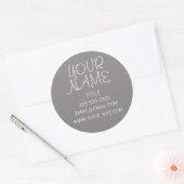 Sticker Rond Titane libre simple (Enveloppe)