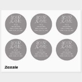 Sticker Rond Titane libre simple (Feuille)