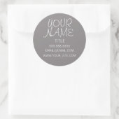 Sticker Rond Titane libre simple (Sac)
