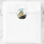 Sticker Rond Titanic S.S. en mer (Sac)