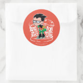 Sticker Rond Titans Ados, partez ! | Roboty Booty Scooty Buns (Sac)