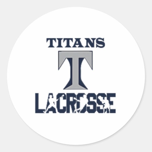 Sticker Rond Titans Lacrosse (Devant)