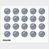 Sticker Rond Titre : Card Shark - est-ce que le poker armadillo (Feuille)
