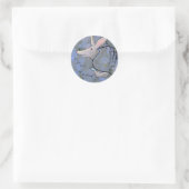 Sticker Rond Titre : Card Shark - est-ce que le poker armadillo (Sac)