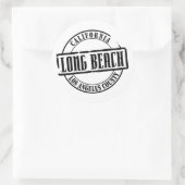 Sticker Rond Titre de Long Beach (Sac)