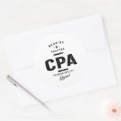 Sticker Rond Titre du travail CPA (Enveloppe)