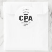 Sticker Rond Titre du travail CPA (Sac)
