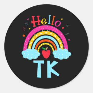Sticker Rond Tk Enseignant De La maternelle Transitoire Retour