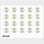 Sticker Rond TOADALLY Love YaYa Frog (Feuille)