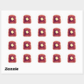 Sticker Rond Toast ! (Feuille)