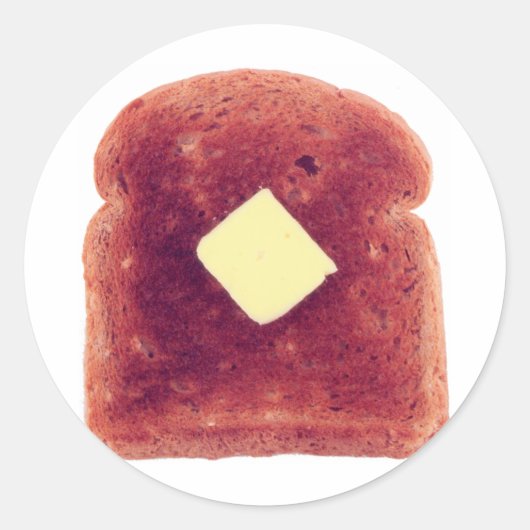 Sticker Rond Toast ! (Devant)