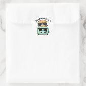 Sticker Rond Toasterly Chaud Blague Toaster Pun (Sac)