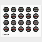 Sticker Rond Today I'm Doing Nothing (Feuille)