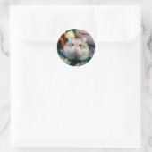 Sticker Rond Tofu le hamster (Sac)
