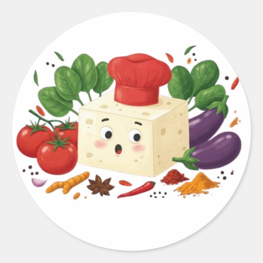 Sticker Rond Tofu-tastic (Devant)