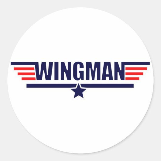 Sticker Rond Tog Gun Wingman (Devant)