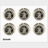 Sticker Rond Toga Party, Roman Man, (Feuille)