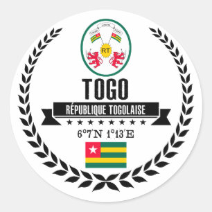 Sticker Rond Togo