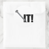 Sticker Rond TOI ! Noir (Sac)