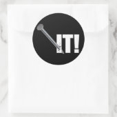 Sticker Rond TOI ! Noir (Sac)