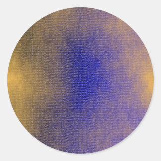 Sticker Rond Toile bleue