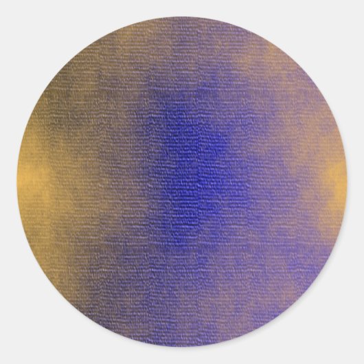 Sticker Rond Toile bleue (Devant)
