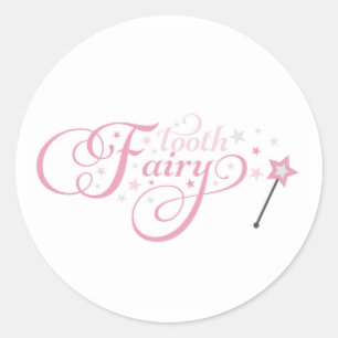Sticker Rond Toile Fairy rose
