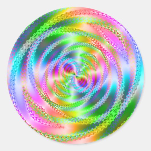 Sticker Rond Toile Funky (Devant)