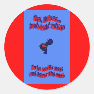 Sticker Rond Toilette formant 105