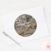 Sticker Rond Toits en Siena collant rond (Enveloppe)