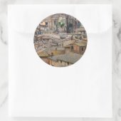 Sticker Rond Toits en Siena collant rond (Sac)