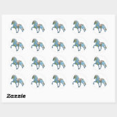 Sticker Rond Toltant le Monde (Feuille)