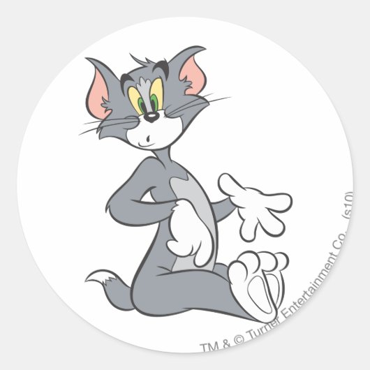 Sticker Rond Tom a confondu (Devant)