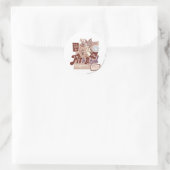 Sticker Rond Tom et Jerry Fit To Be Lied (Sac)