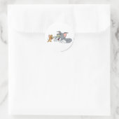 Sticker Rond Tom et Jerry font des visages (Sac)