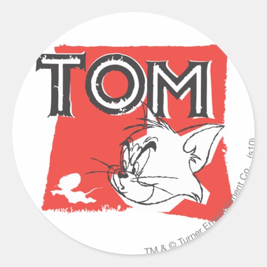 Sticker Rond Tom et Jerry Mad Cat (Devant)