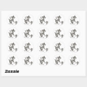 Sticker Rond Tom Et Jerry Manipulent (Feuille)