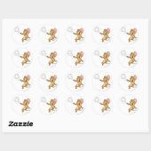 Sticker Rond Tom et Jerry Soccer (Football) 1 (Feuille)