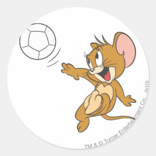 Sticker Rond Tom et le football de Jerry (le football) 1