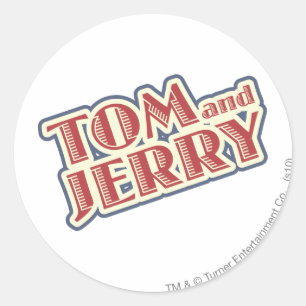Sticker Rond Tom et logo de Jerry
