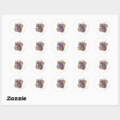 Sticker Rond Tom Scaredy Cat (Feuille)