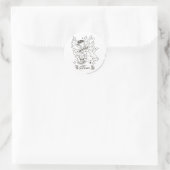 Sticker Rond Tom Souris Tueur Tatouage 1 (Sac)