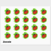 Sticker Rond Tomate (Feuille)