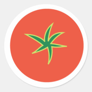 Sticker Rond Tomate