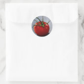 STICKER ROND TOMATE EN COULEUR PENCIL : ART (Sac)