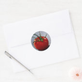 STICKER ROND TOMATE EN COULEUR PENCIL : ART (Enveloppe)